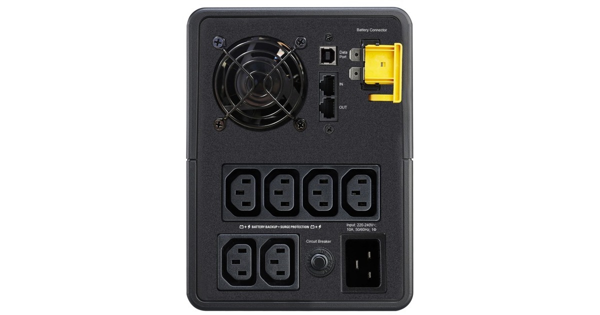 APC Back-UPS 2200VA, 230V, AVR, IEC Sockets, USV(schwarz)