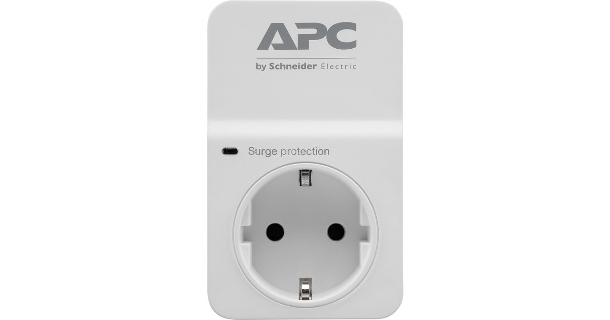 APC Essential SurgeArrest PM1W-GR, Überspannungsschutz(weiß, mit Netzfilter)