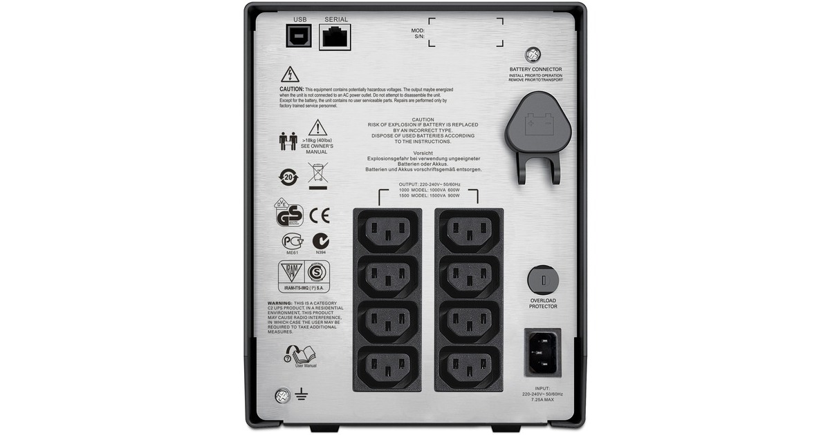 APC Smart-UPS C 1000VA LCD, USV(schwarz)