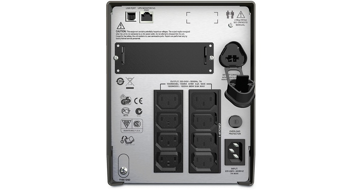 APC Smart-UPS, 1500 VA, LCD, 230 V, USV(schwarz)