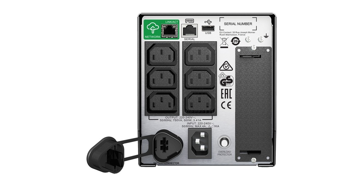 APC Smart-UPS750VA SMT750IC LCD, USV(schwarz, mit Smart Connect)