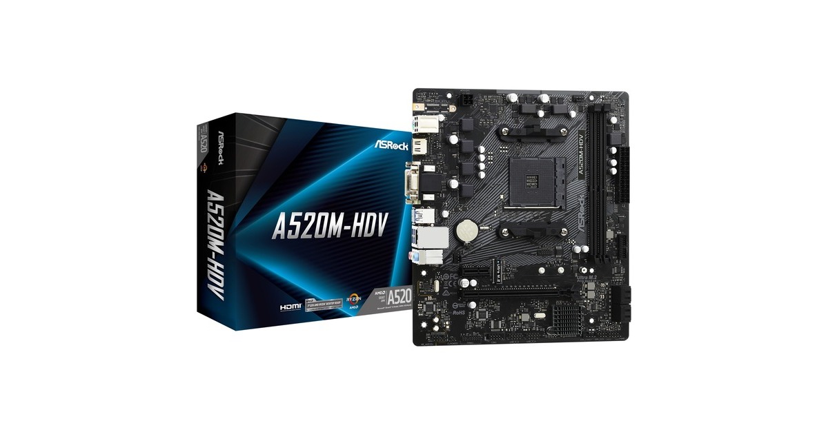 ASRock A520M-HDV, Mainboard