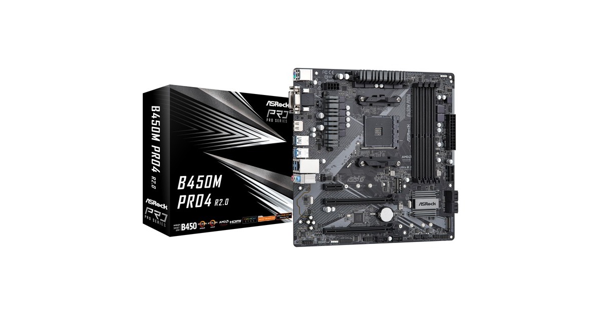 ASRock B450M Pro4 R2.0, Mainboard