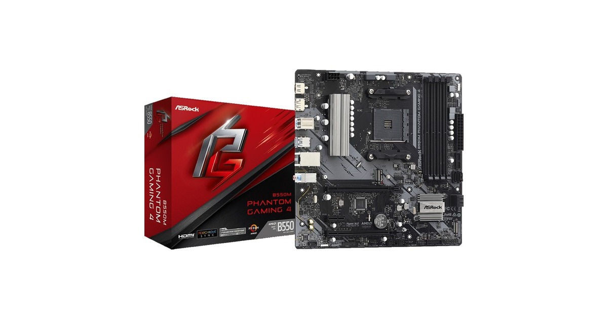 ASRock B550M PHANTOM GAMING 4, Mainboard