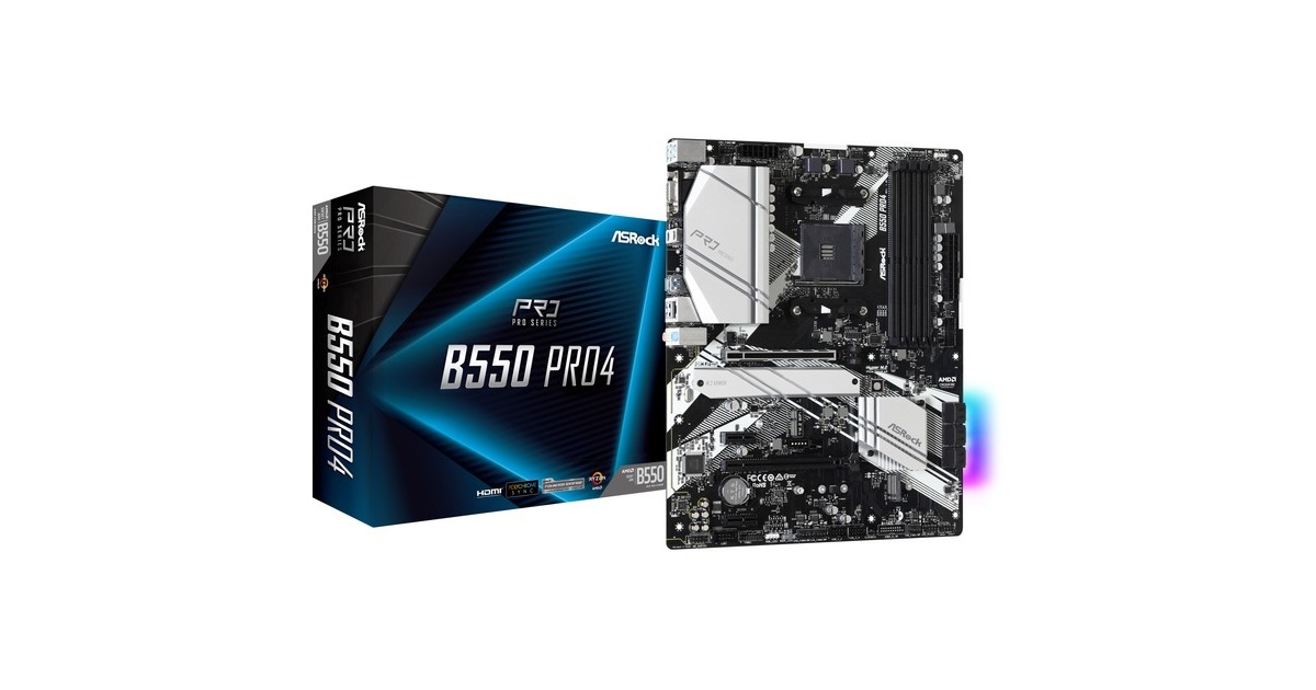 ASRock B550 Pro4, Mainboard(schwarz/silber)