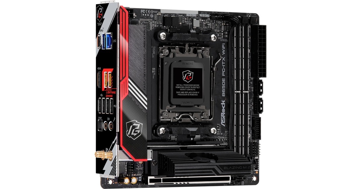 ASRock B650E PG-ITX WIFI, Mainboard(schwarz, Outlet) ASRock B650E PG-ITX WIFI, Mainboard(schwarz, Outlet)