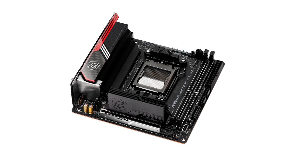 ASRock B650E PG-ITX WIFI, Mainboard(schwarz, Outlet) ASRock B650E PG-ITX WIFI, Mainboard(schwarz, Outlet)