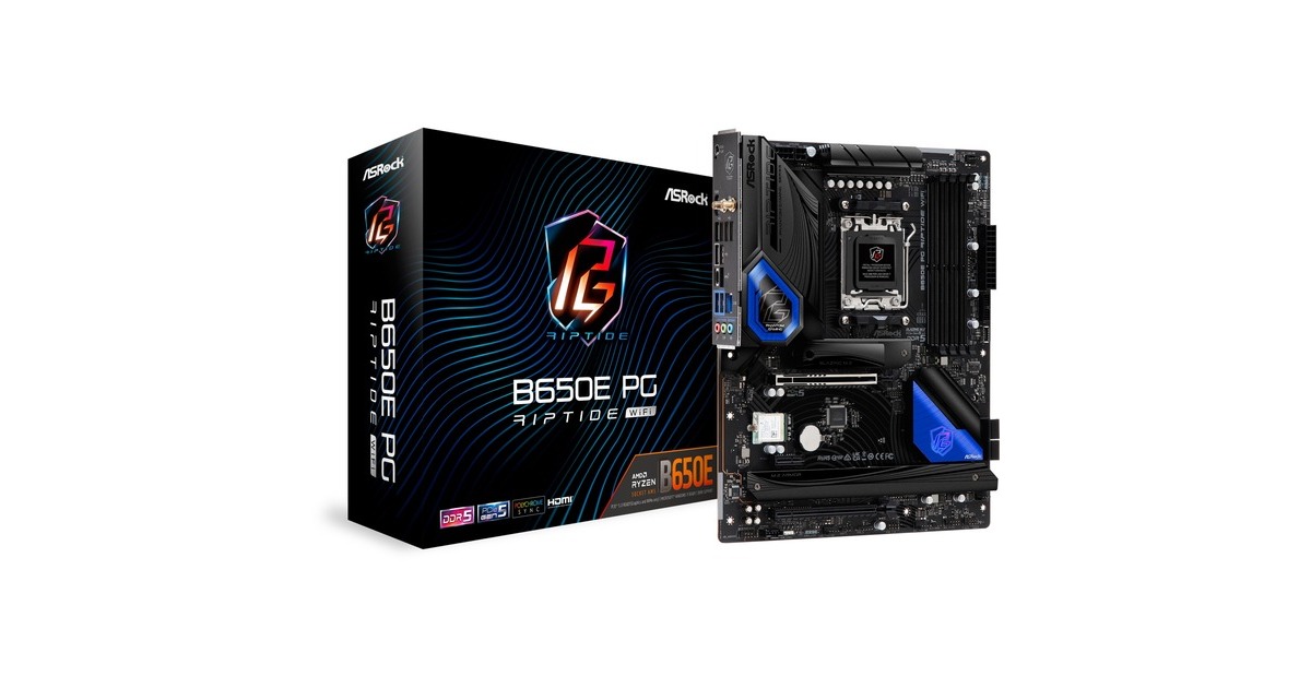 ASRock B650E PG RIPTIDE WIFI, Mainboard(schwarz)