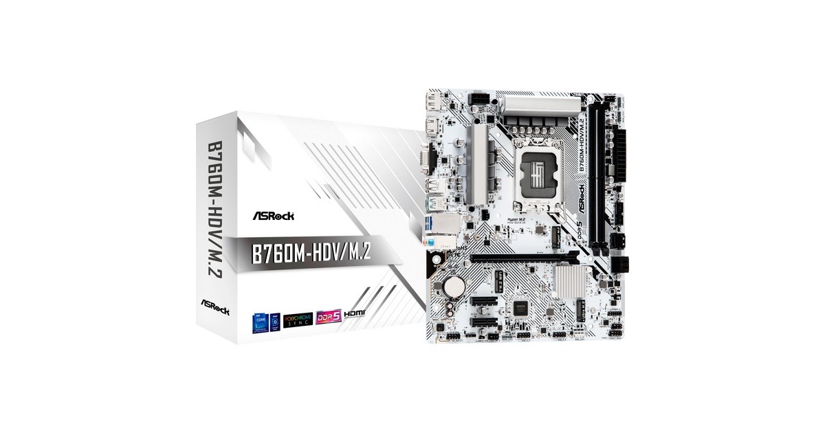 ASRock B760M-HDV/M.2 WHITE, Mainboard