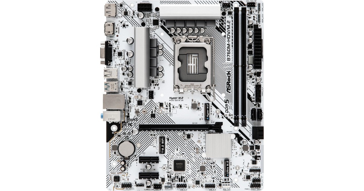 ASRock B760M-HDV/M.2 WHITE, Mainboard