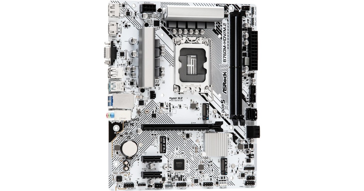 ASRock B760M-HDV/M.2 WHITE, Mainboard