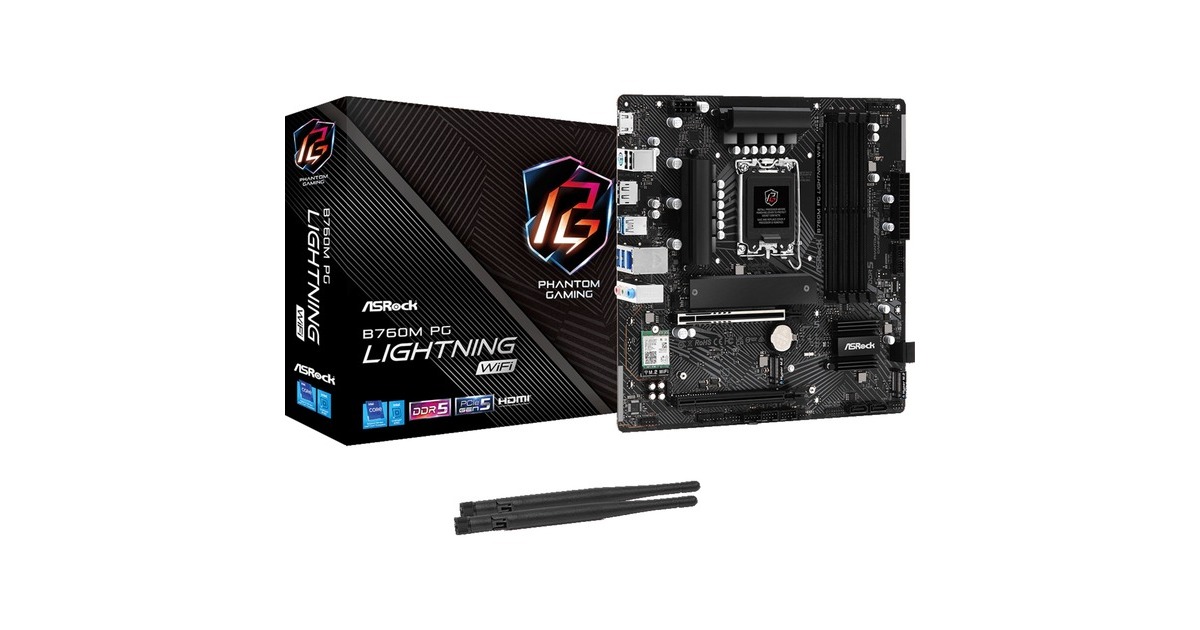 ASRock B760M PG LIGHTNING WIFI, Mainboard