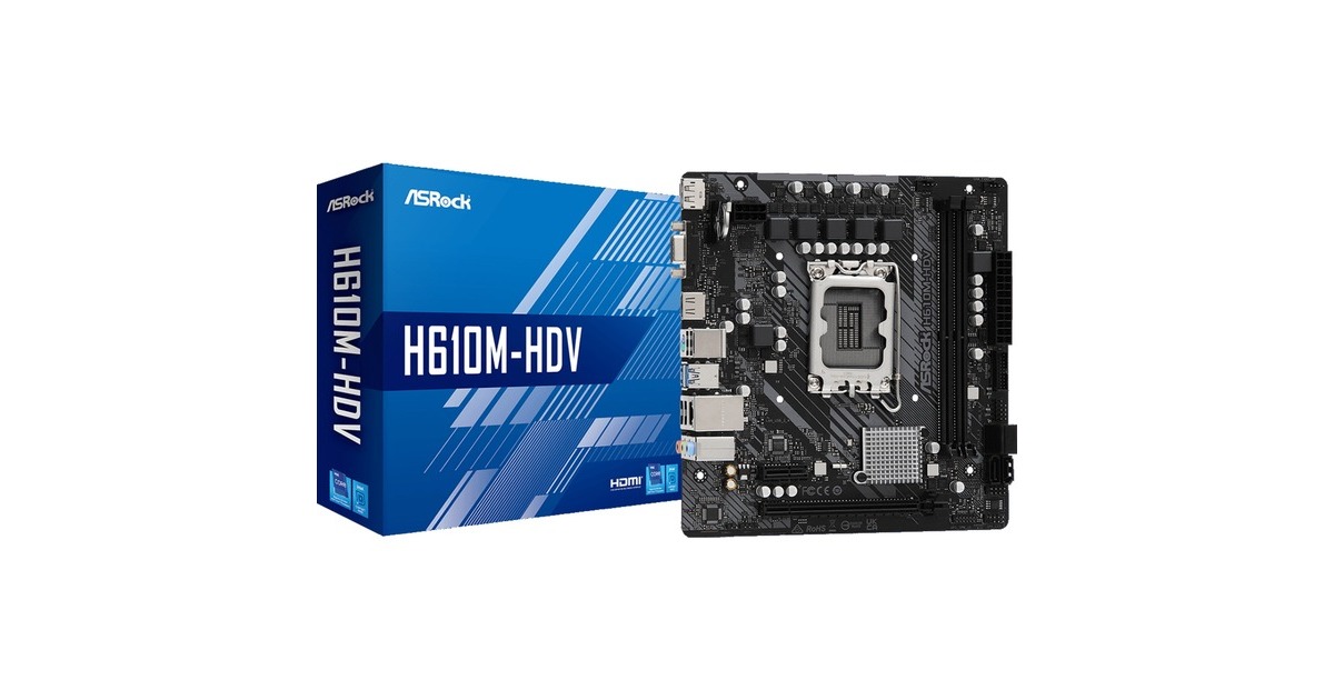 ASRock H610M-HDV, Mainboard(Outlet) ASRock H610M-HDV, Mainboard(Outlet)
