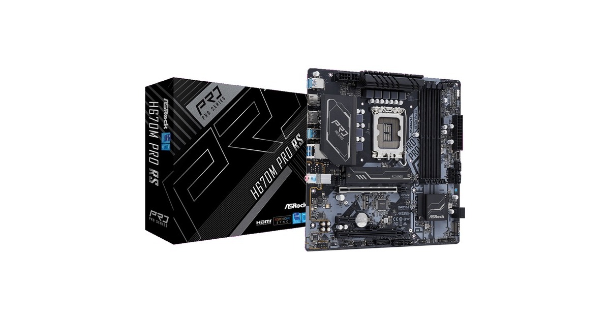 ASRock H670M PRO RS, Mainboard