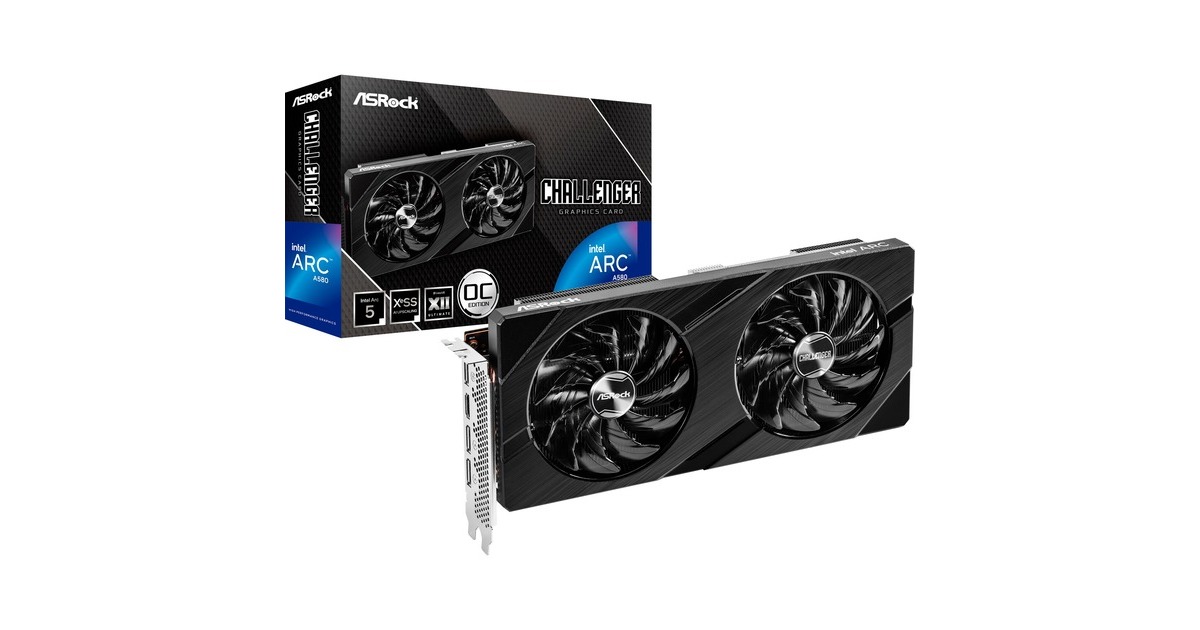 ASRock Intel® Arc A580 Challenger 8GB OC, Grafikkarte ASRock Intel® Arc A580 Challenger 8GB OC, Grafikkarte