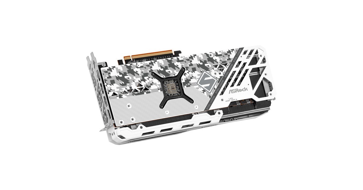 ASRock Radeon RX 7800 XT Steel Legend 16GB OC, Grafikkarte(weiß, RDNA 3, GDDR6, 3x DisplayPort, 1x HDMI 2.1)
