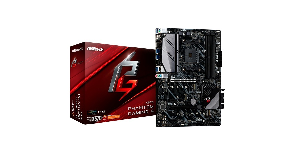 ASRock X570 PHANTOM GAMING 4, Mainboard(schwarz, Outlet) ASRock X570 PHANTOM GAMING 4, Mainboard(schwarz, Outlet)