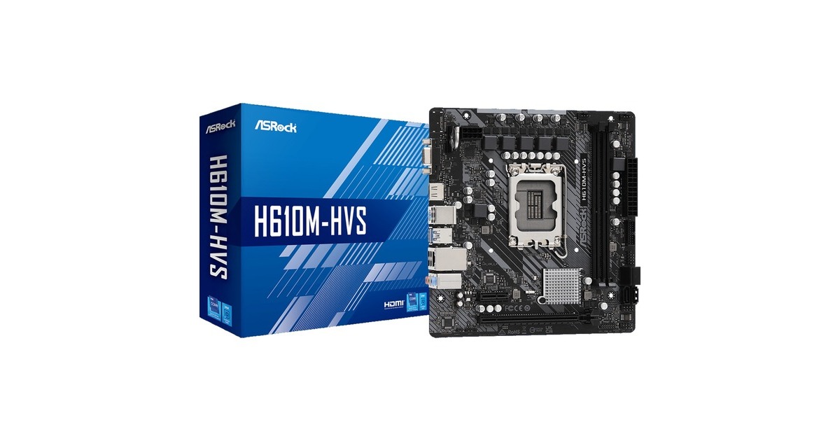 ASRockH610M-HVS, Mainboard