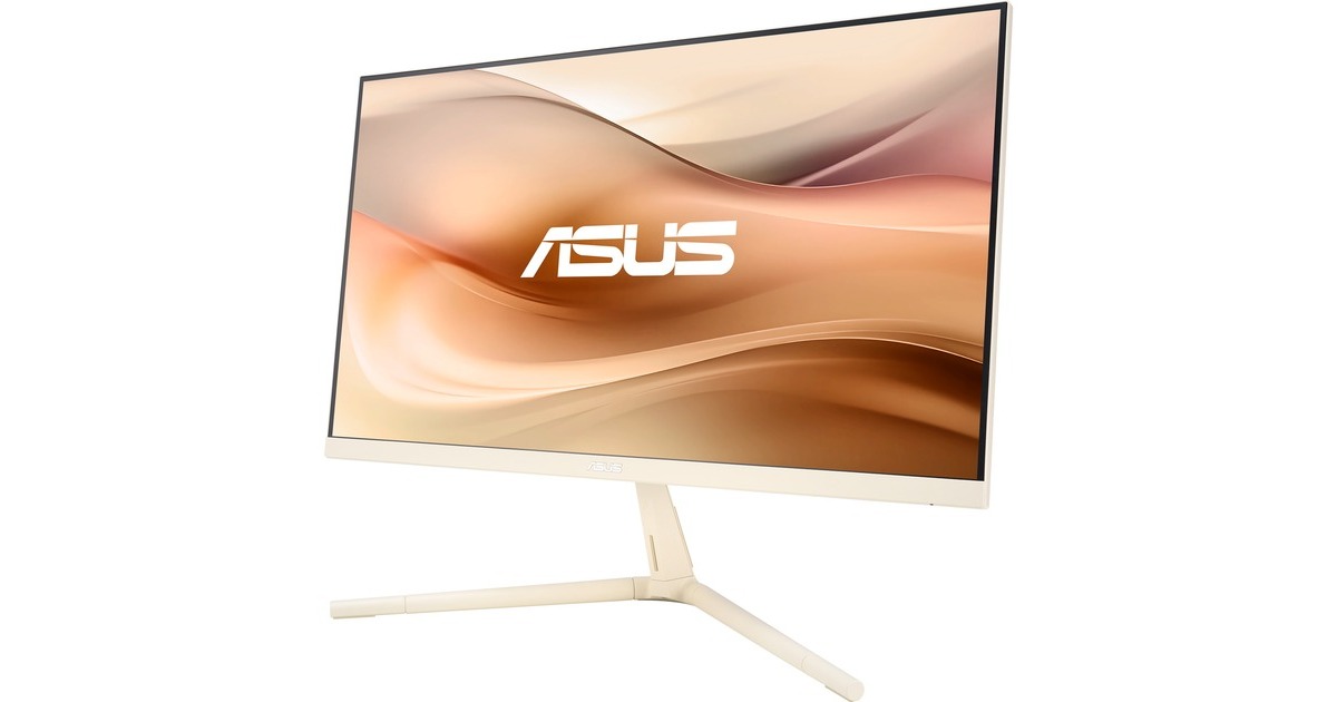 ASUS EyeCare VU279CFE-M, Gaming-Monitor(69 cm (27 Zoll), hellbeige, FullHD, IPS, USB-C, Adaptive-Sync, 100Hz Panel)