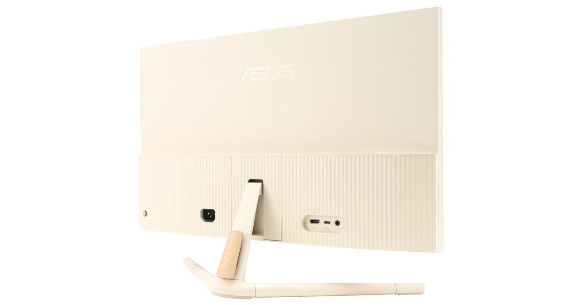 ASUS Eye Care VU249CFE-M, Gaming-Monitor(61 cm (24 Zoll), hellbeige, Full HD, IPS, USB-C, Adaptive-Sync, 100Hz Panel)
