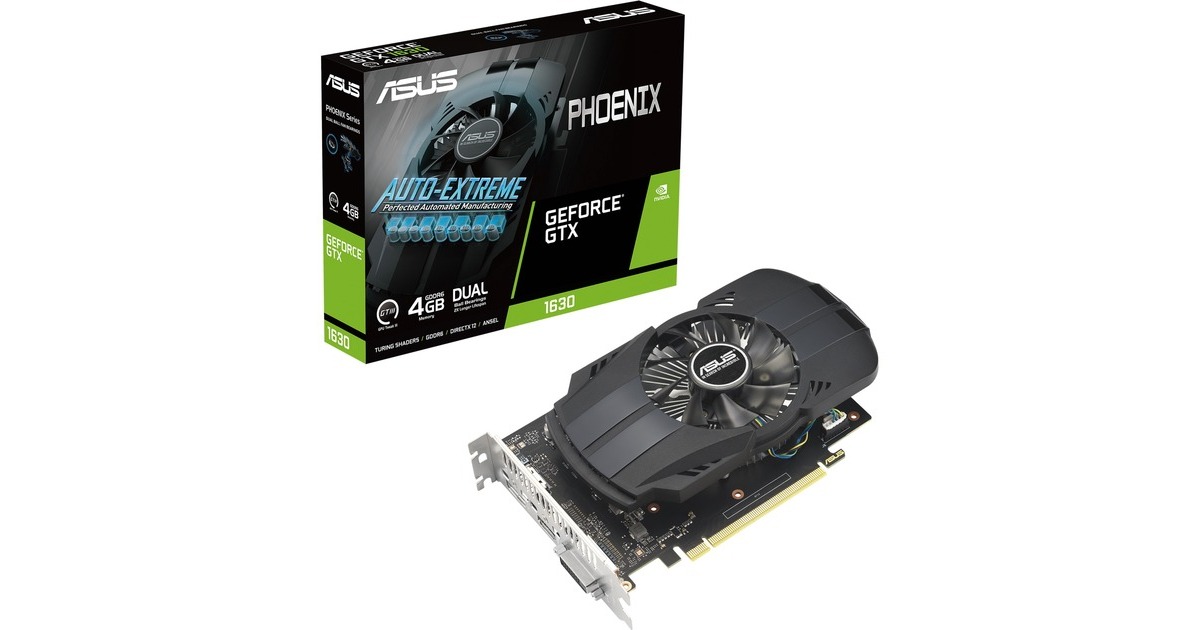 ASUS GeForce GTX 1630 PH EVO, Grafikkarte(1x DisplayPort, 1x HDMI, 1x DVI-D) ASUS GeForce GTX 1630 PH EVO, Grafikkarte(1x DisplayPort, 1x HDMI, 1x DVI-D)