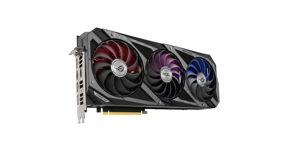 ASUS GeForce RTX 3060 Ti ROG STRIX GAMING OC V2 LHR, Grafikkarte(Lite Hash Rate, 3x DisplayPort, 2x HDMI 2.1, Outlet)