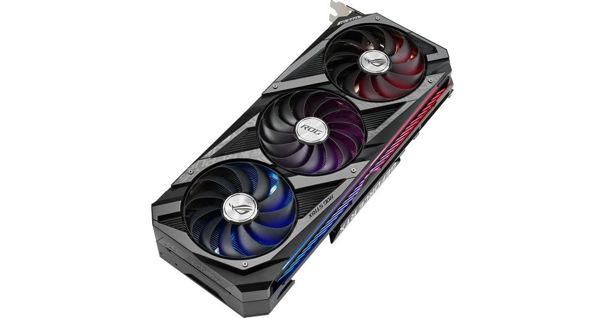 ASUS GeForce RTX 3060 Ti ROG STRIX GAMING OC V2 LHR, Grafikkarte(Lite Hash Rate, 3x DisplayPort, 2x HDMI 2.1, Outlet)
