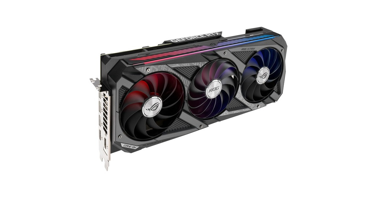 ASUS GeForce RTX 3070 Ti ROG-STRIX GAMING OC LHR, Grafikkarte(Lite Hash Rate, 3x DisplayPort, 2x HDMI, Outlet)