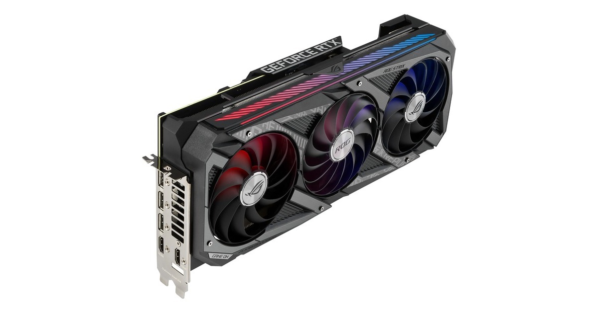 ASUS GeForce RTX 3070 Ti ROG-STRIX GAMING OC LHR, Grafikkarte(Lite Hash Rate, 3x DisplayPort, 2x HDMI, Outlet)