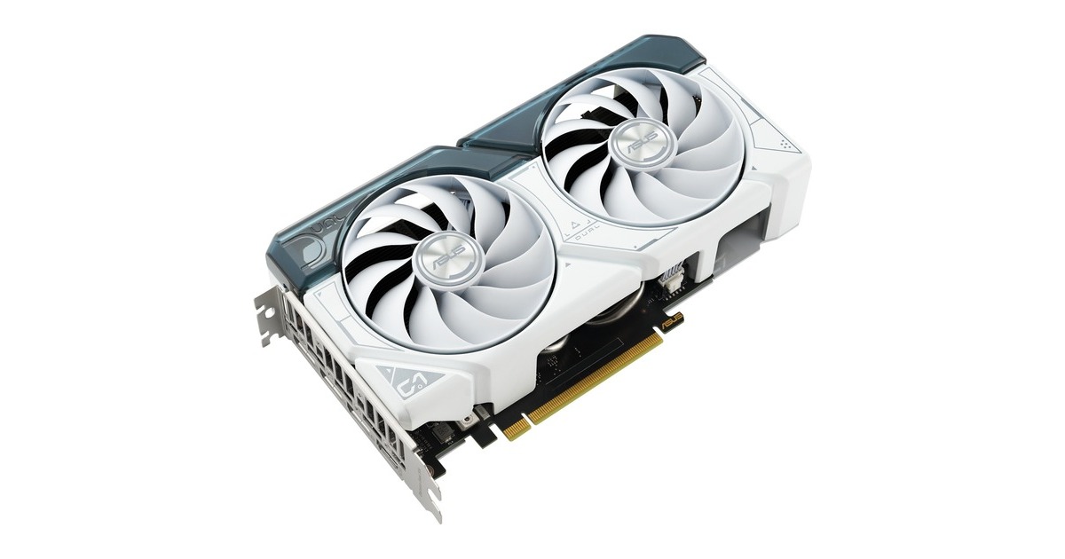 ASUS GeForce RTX 4060 DUAL OC WHITE, Grafikkarte(DLSS 3, 3x DisplayPort, 1x HDMI 2.1)