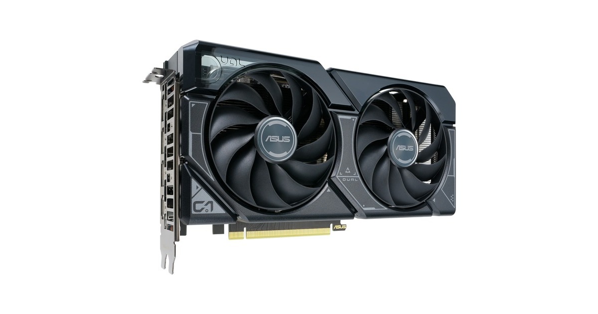 ASUS GeForce RTX 4060 DUAL OC, Grafikkarte(schwarz, DLSS 3, 3x DisplayPort, 1x HDMI 2.1, Outlet)