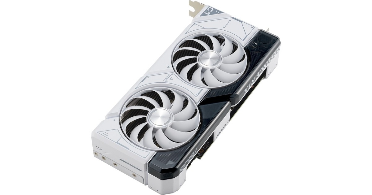 ASUS GeForce RTX 4070 SUPER DUAL OC WHITE, Grafikkarte(weiß, DLSS 3, 3x DisplayPort, 1x HDMI 2.1)