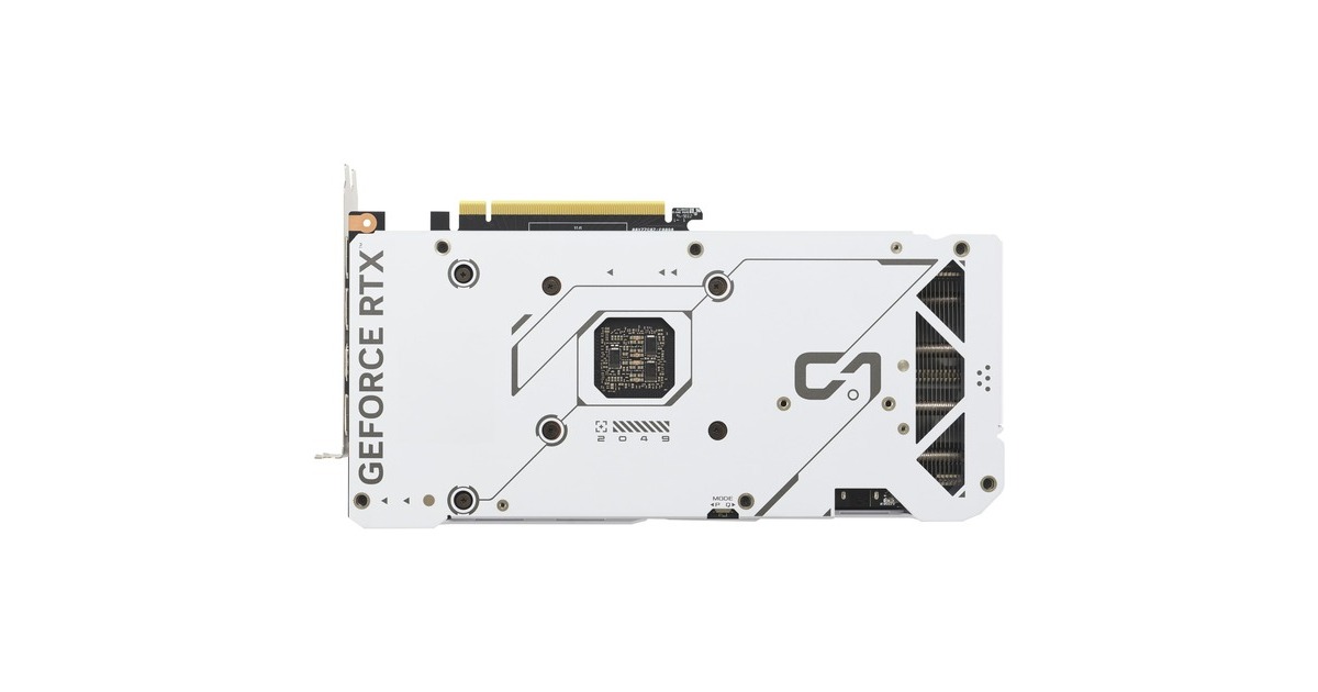 ASUS GeForce RTX 4070 SUPER DUAL OC WHITE, Grafikkarte(weiß, DLSS 3, 3x DisplayPort, 1x HDMI 2.1)