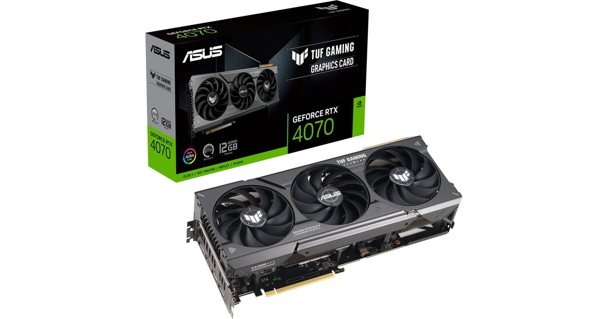 ASUS GeForce RTX 4070 TUF GAMING, Grafikkarte(DLSS 3, 3x DisplayPort, 1x HDMI 2.1)