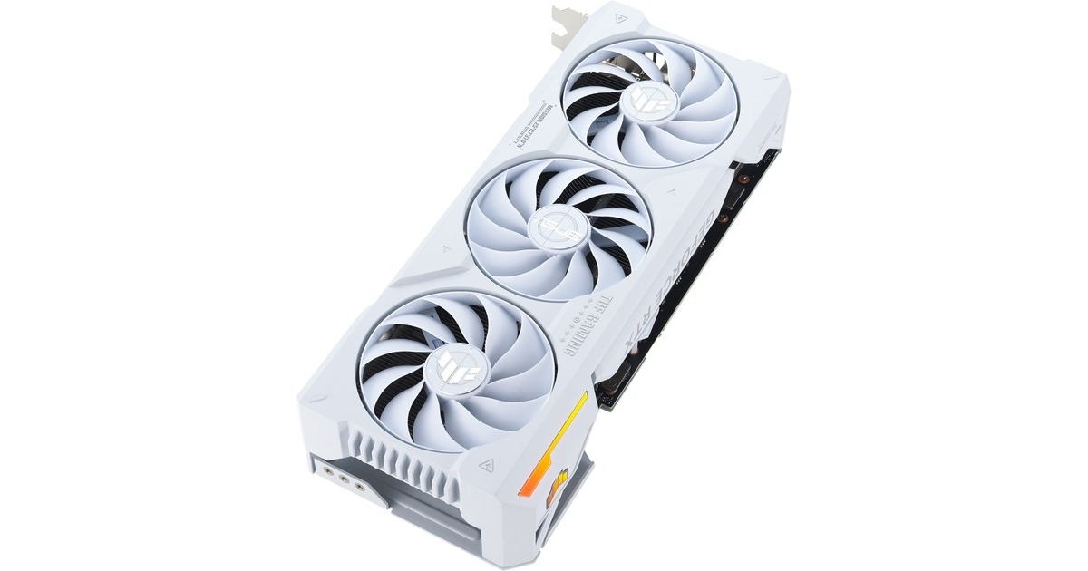 ASUS GeForce RTX 4070 Ti SUPER TUF GAMING OC WHITE, Grafikkarte(weiß, DLSS 3, 3x DisplayPort, 2x HDMI 2.1a)