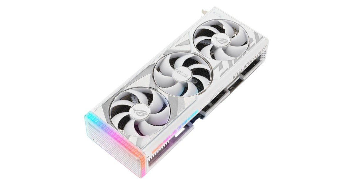 ASUS GeForce RTX 4090 ROG STRIX GAMING OC WHITE, Grafikkarte(DLSS 3, 3x DisplayPort, 2x HDMI 2.1)