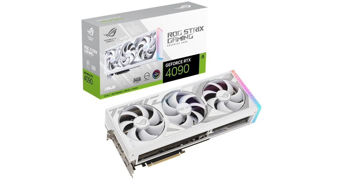 ASUS GeForce RTX 4090 ROG STRIX GAMING OC WHITE, Grafikkarte(DLSS 3, 3x DisplayPort, 2x HDMI 2.1)