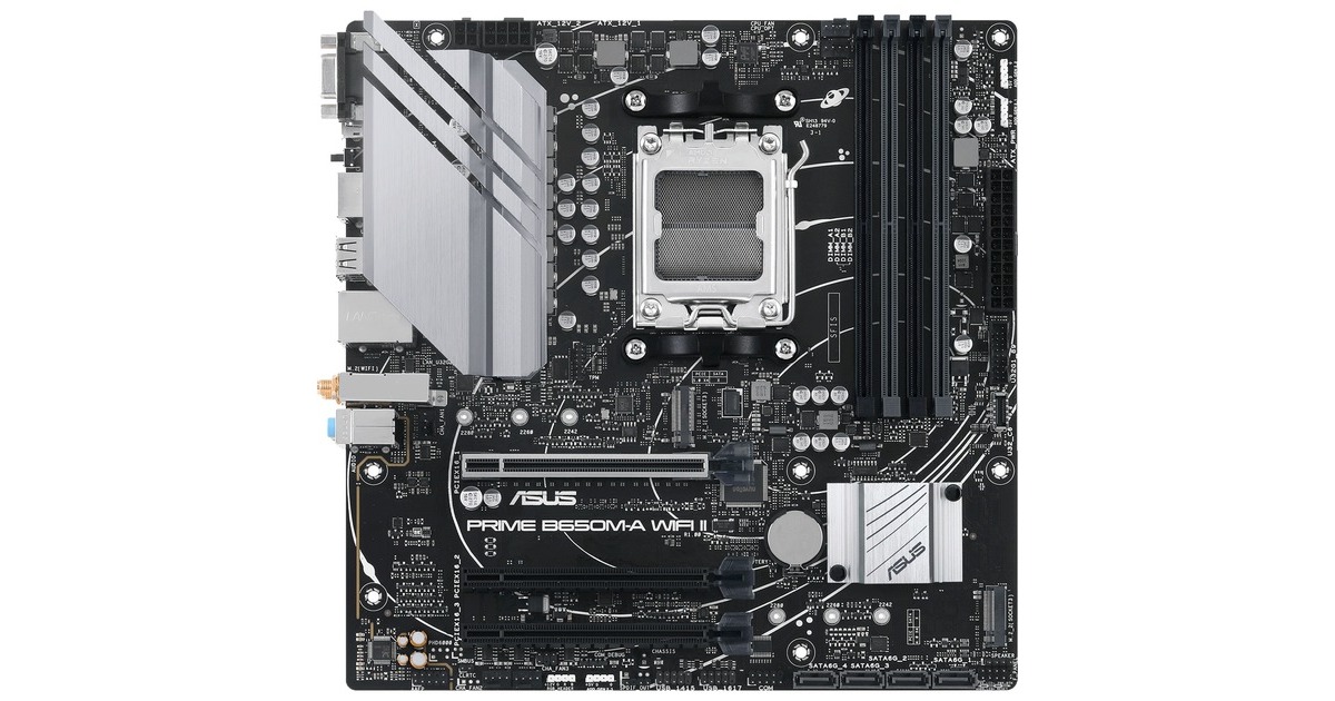ASUS PRIME B650M-A WIFI II, Mainboard(schwarz)
