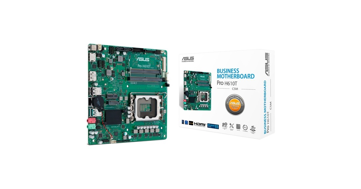 ASUS PRO H610T-CSM, Mainboard