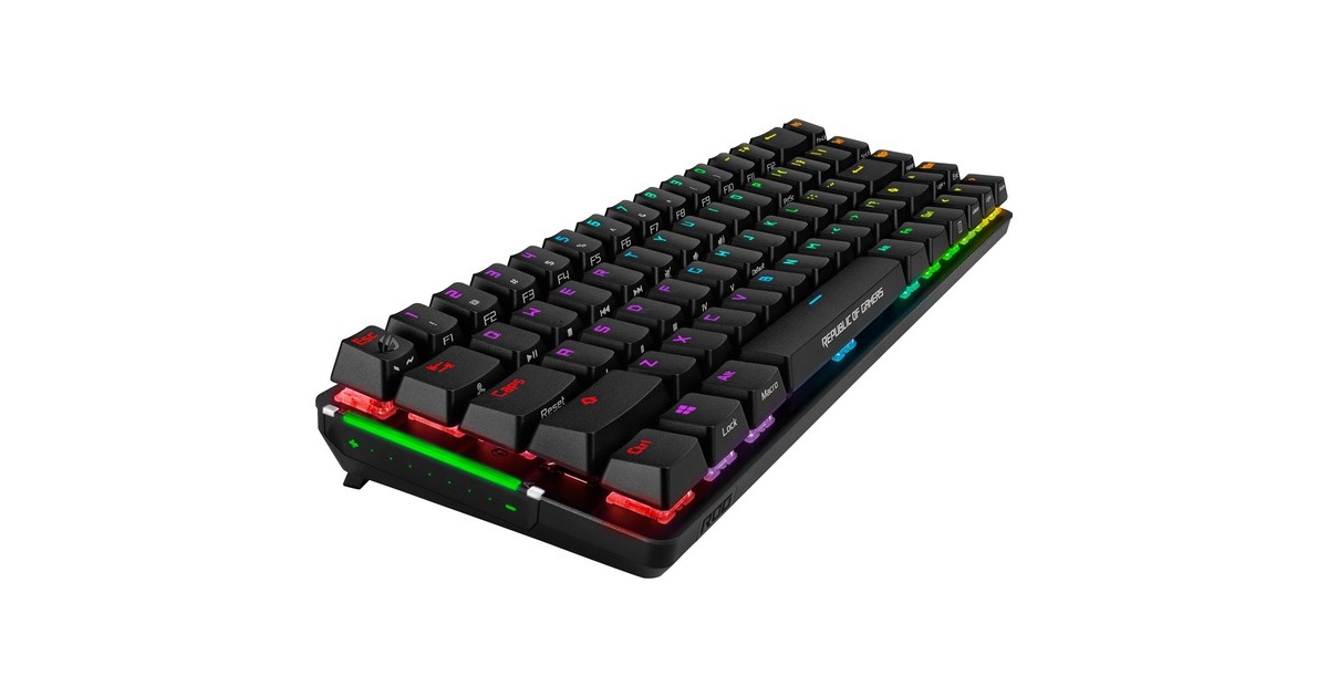 ASUS ROG Falchion, Gaming-Tastatur(schwarz, DE-Layout, Cherry MX RGB Red)