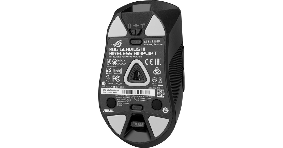 ASUS ROG Gladius III Wireless Aimpoint, Gaming-Maus(schwarz)