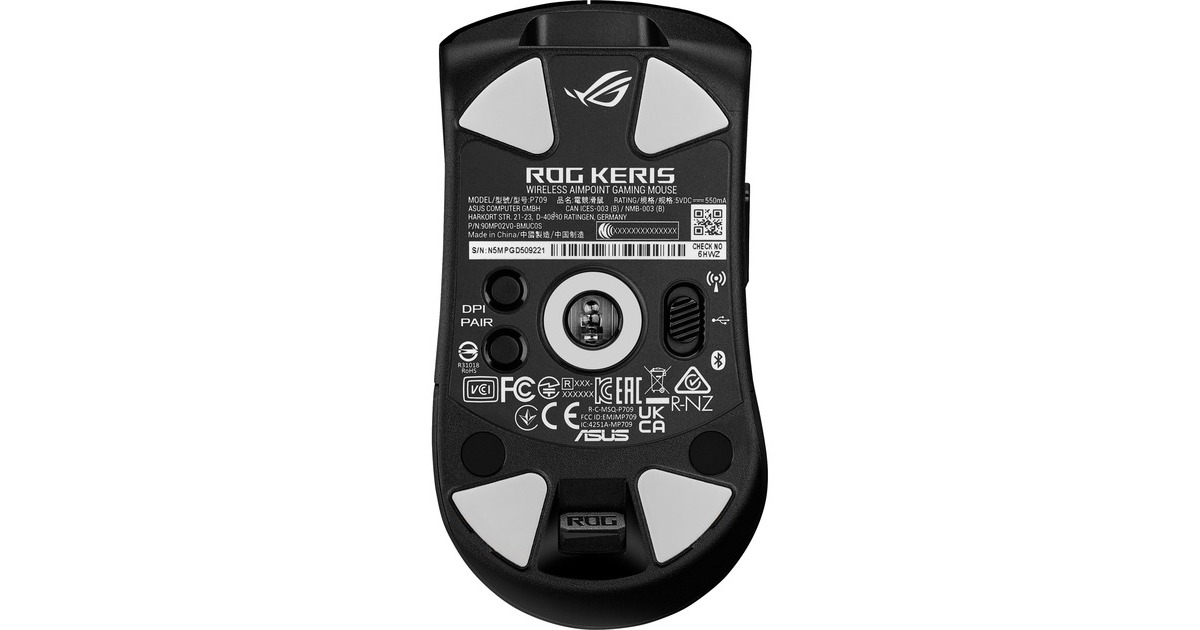 ASUS ROG Keris Wireless Aimpoint, Gaming-Maus(schwarz)
