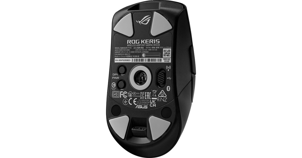 ASUS ROG Keris Wireless Aimpoint, Gaming-Maus(schwarz)