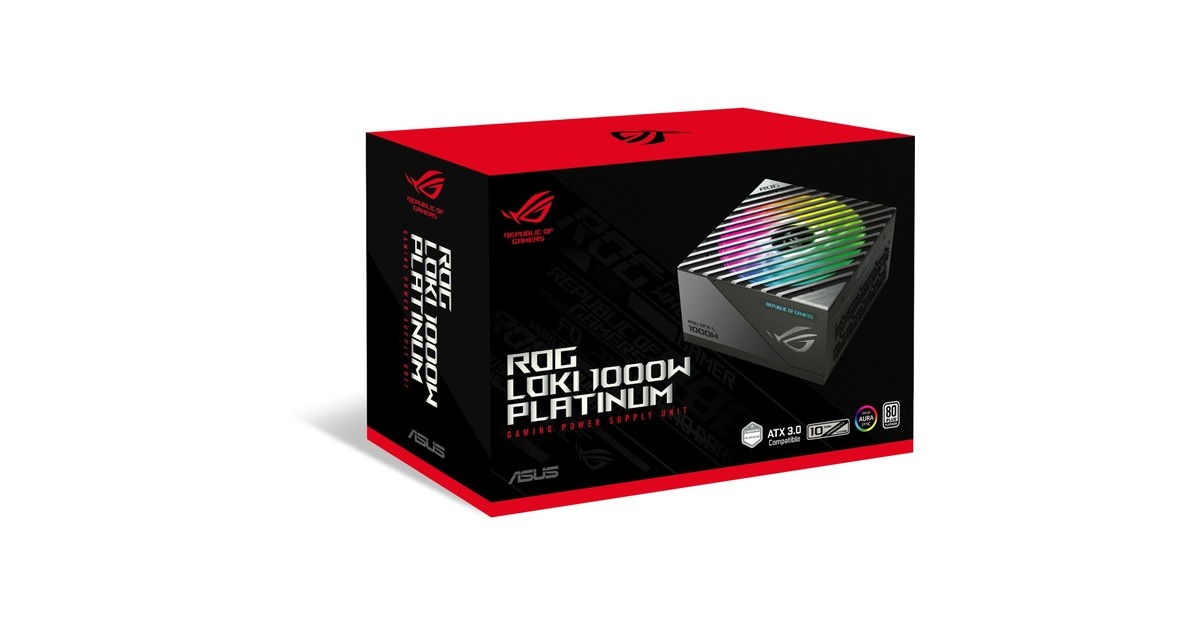 ASUS ROG Loki 1000W Platinum, PC-Netzteil(schwarz, 4x PCIe, Kabel-Management, 1000 Watt)