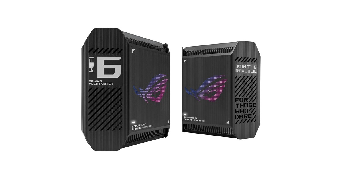 ASUS ROG Rapture GT6 AiMesh 2er, Router(schwarz)