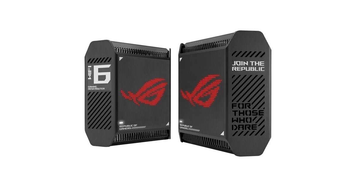 ASUS ROG Rapture GT6 AiMesh 2er, Router(schwarz)