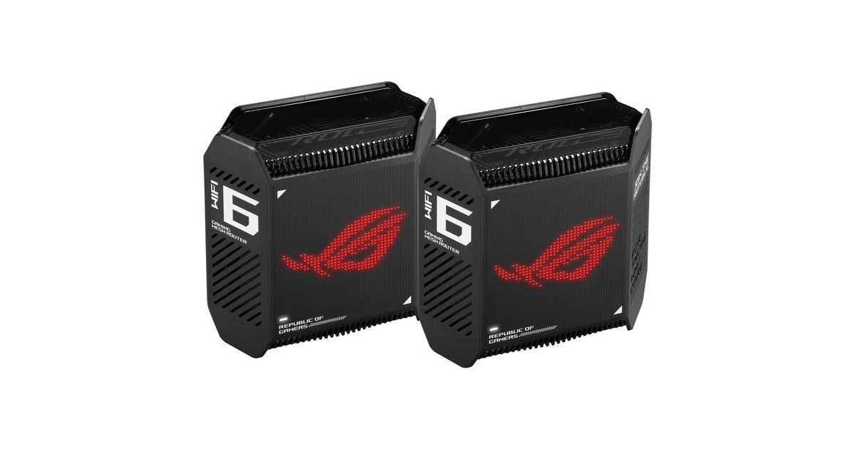 ASUS ROG Rapture GT6 AiMesh 2er, Router(schwarz)