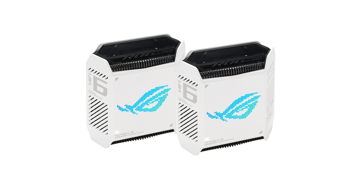 ASUS ROG Rapture GT6 AiMesh 2er, Router(weiß)