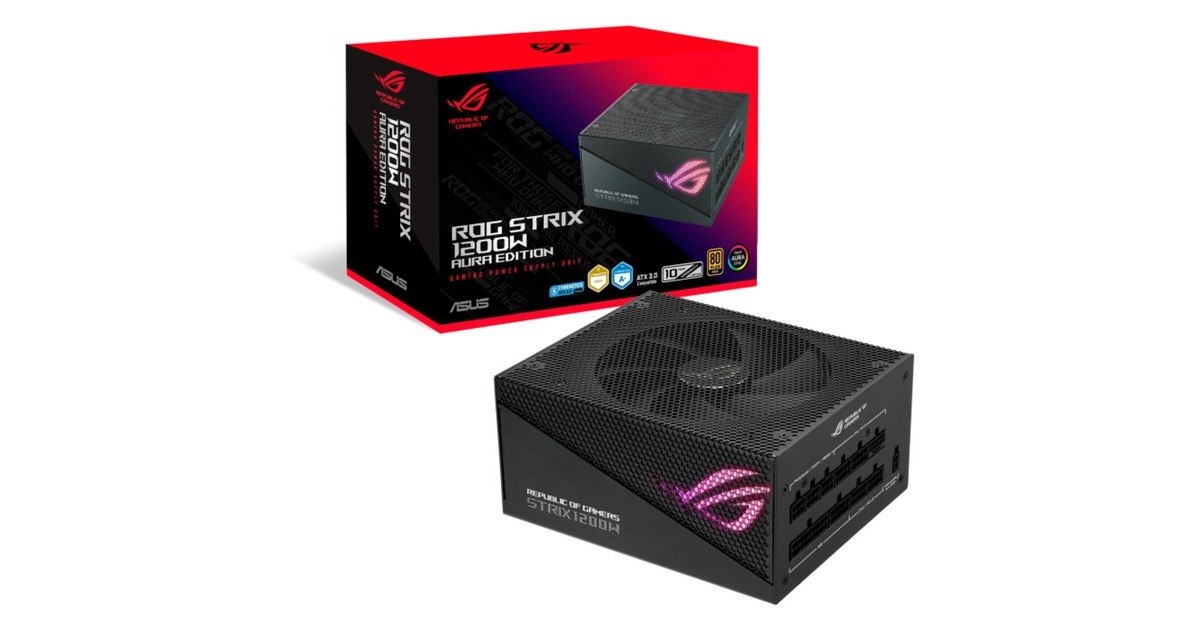 ASUS ROG STRIX 1200W Gold Aura Edition, PC-Netzteil(schwarz, 3x PCIe, Kabelmanagement, 1200 Watt) ASUS ROG STRIX 1200W Gold Aura Edition, PC-Netzteil(schwarz, 3x PCIe, Kabelmanagement, 1200 Watt)
