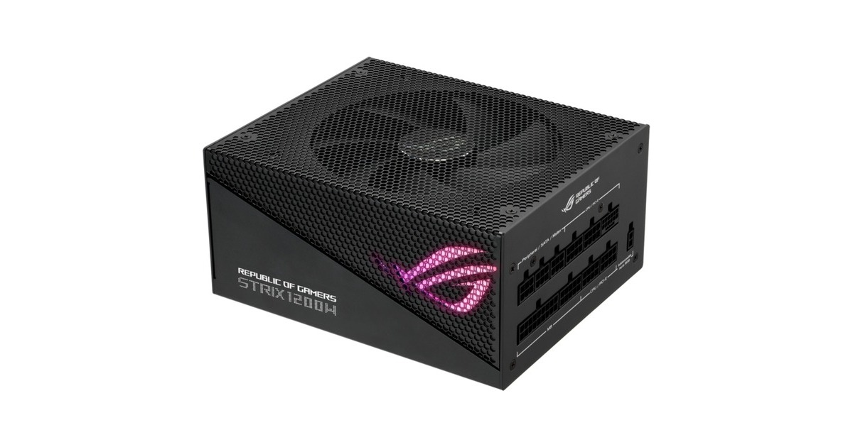 ASUS ROG STRIX 1200W Gold Aura Edition, PC-Netzteil(schwarz, 3x PCIe, Kabelmanagement, 1200 Watt)